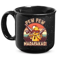 Pew Pew Madafakas Chick Chicken 15oz Campfire Ceramic Mug