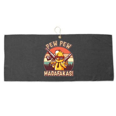 Pew Pew Madafakas Chick Chicken Large Microfiber Waffle Golf Towel