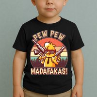 Pew Pew Madafakas Chick Chicken Toddler T-Shirt
