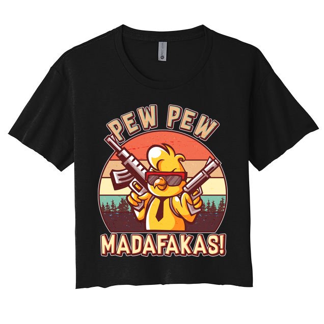 Pew Pew Madafakas Chick Chicken Crop Top