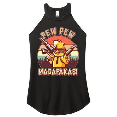 Pew Pew Madafakas Chick Chicken Women's Perfect Tri Rocker Tank