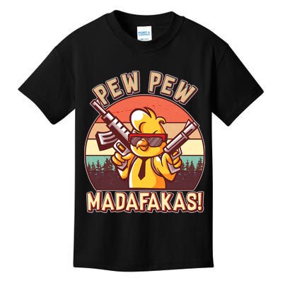 Pew Pew Madafakas Chick Chicken Kids T-Shirt