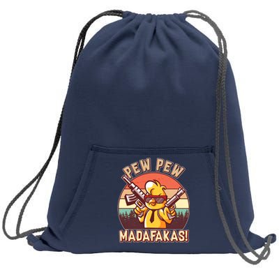 Pew Pew Madafakas Chick Chicken Sweatshirt Cinch Pack Bag