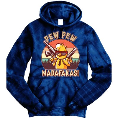 Pew Pew Madafakas Chick Chicken Tie Dye Hoodie