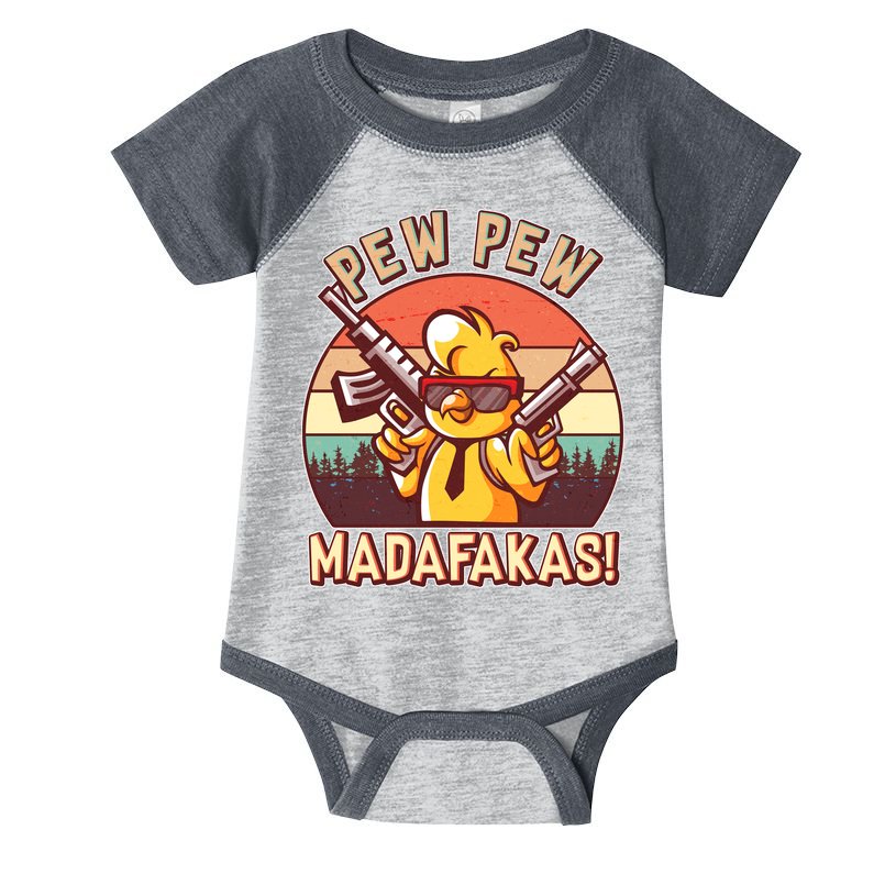 Pew Pew Madafakas Chick Chicken Infant Baby Jersey Bodysuit