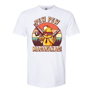 Pew Pew Madafakas Chick Chicken Softstyle CVC T-Shirt