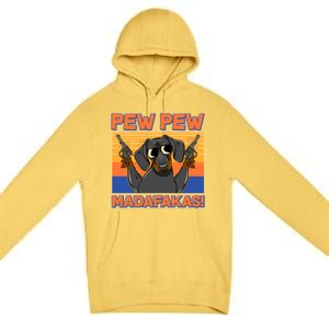 Pew Pew Madafakas Dachshund Dog Premium Pullover Hoodie