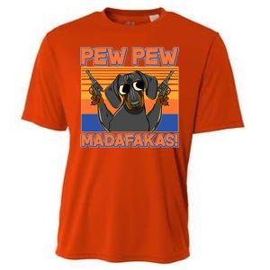 Pew Pew Madafakas Dachshund Dog Cooling Performance Crew T-Shirt