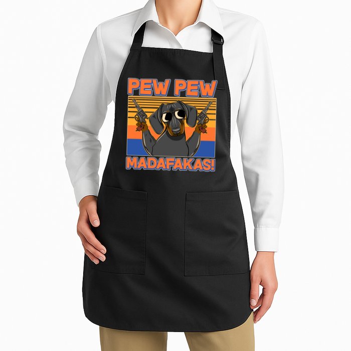 Pew Pew Madafakas Dachshund Dog Apron