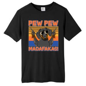 Pew Pew Madafakas Dachshund Dog Tall Fusion ChromaSoft Performance T-Shirt