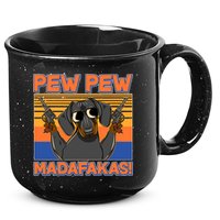 Pew Pew Madafakas Dachshund Dog 15oz Campfire Ceramic Mug