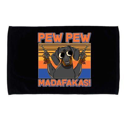 Pew Pew Madafakas Dachshund Dog Microfiber Hand Towel