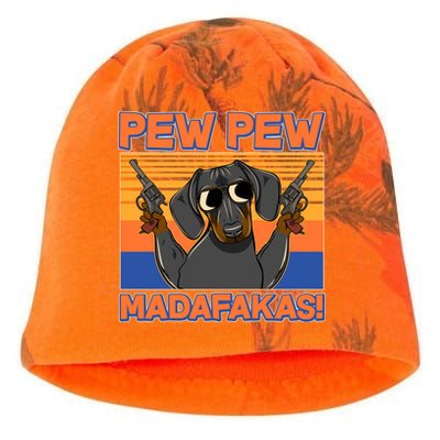 Pew Pew Madafakas Dachshund Dog Kati - Camo Knit Beanie