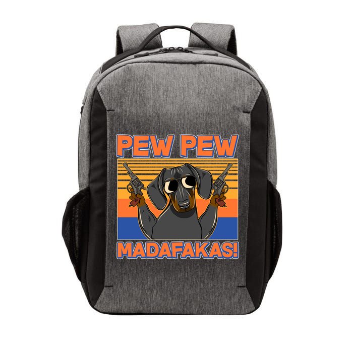 Pew Pew Madafakas Dachshund Dog Vector Backpack