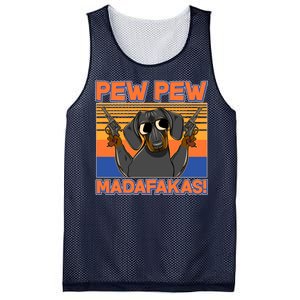 Pew Pew Madafakas Dachshund Dog Mesh Reversible Basketball Jersey Tank