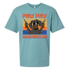 Pew Pew Madafakas Dachshund Dog Sueded Cloud Jersey T-Shirt