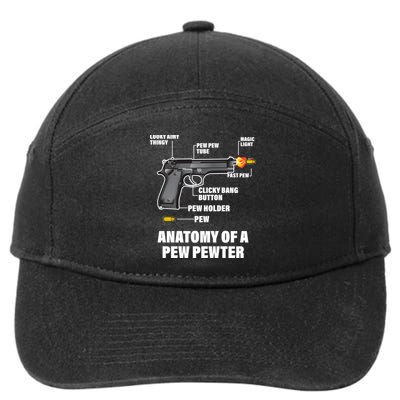 Pew Pewer Anatomy 7-Panel Snapback Hat
