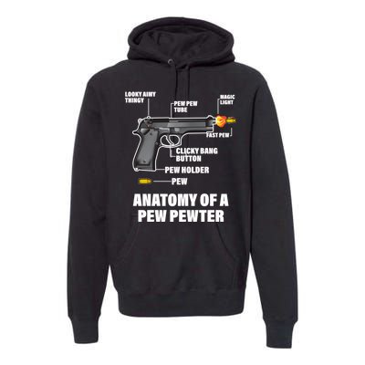 Pew Pewer Anatomy Premium Hoodie