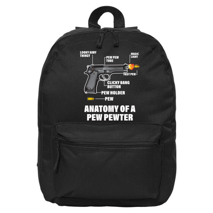 Pew Pewer Anatomy 16 in Basic Backpack