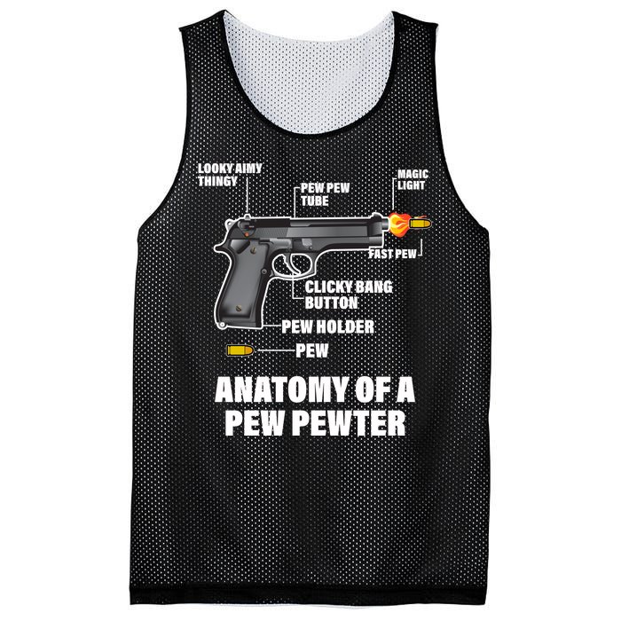 Pew Pewer Anatomy Mesh Reversible Basketball Jersey Tank