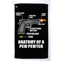 Pew Pewer Anatomy Golf Towel