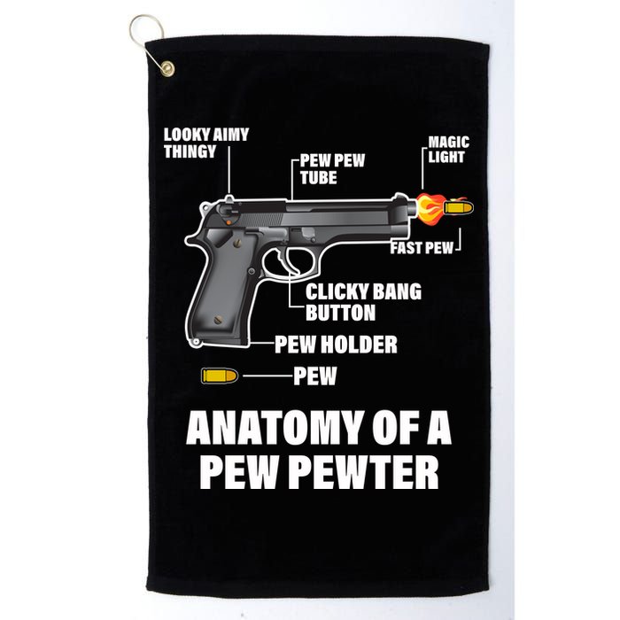 Pew Pewer Anatomy Golf Towel