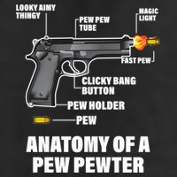 Pew Pewer Anatomy Golf Towel