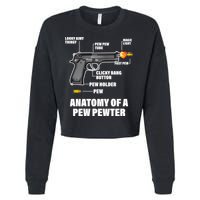 Pew Pewer Anatomy Cropped Pullover Crew