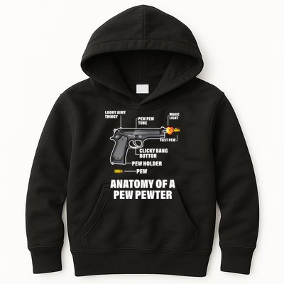Pew Pewer Anatomy Kids Hoodie
