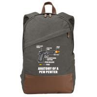 Pew Pewer Anatomy Cotton Canvas Backpack