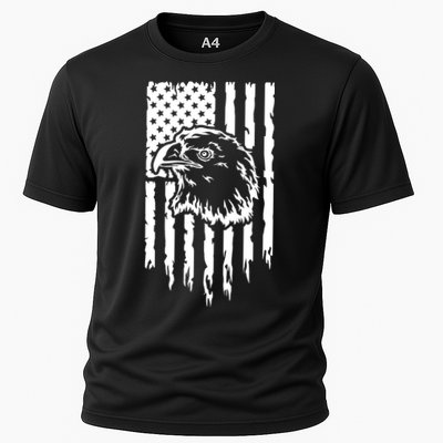 Patriotic Eagle With Us Flag  Usa Performance Shirt