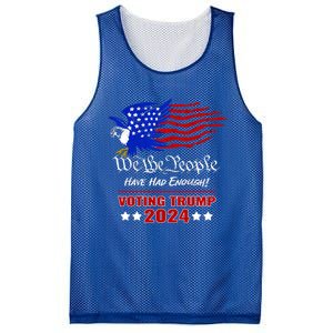 Patriotic Eagle We The People Have Had Enough Trump 2024 Funny Gift Mesh Reversible Basketball Jersey Tank