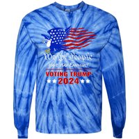 Patriotic Eagle We The People Have Had Enough Trump 2024 Funny Gift Tie-Dye Long Sleeve Shirt