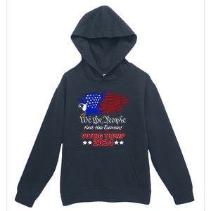 Patriotic Eagle We The People Have Had Enough Trump 2024 Funny Gift Urban Pullover Hoodie