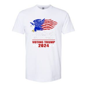 Patriotic Eagle We The People Have Had Enough Trump 2024 Funny Gift Softstyle CVC T-Shirt