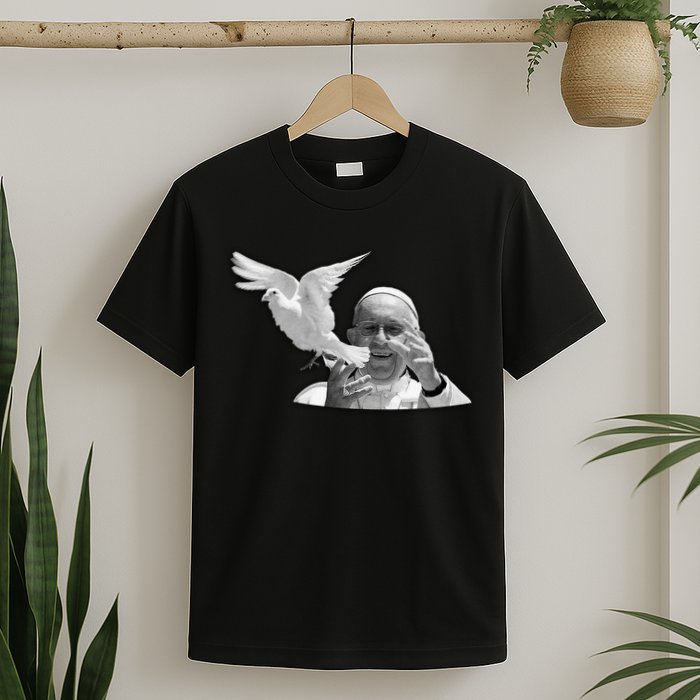 Pope Francis 1936-2025 Memorial Dove T-Shirt
