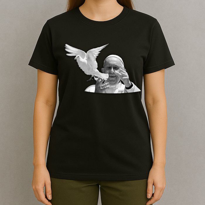 Pope Francis 1936-2025 Memorial Dove T-Shirt