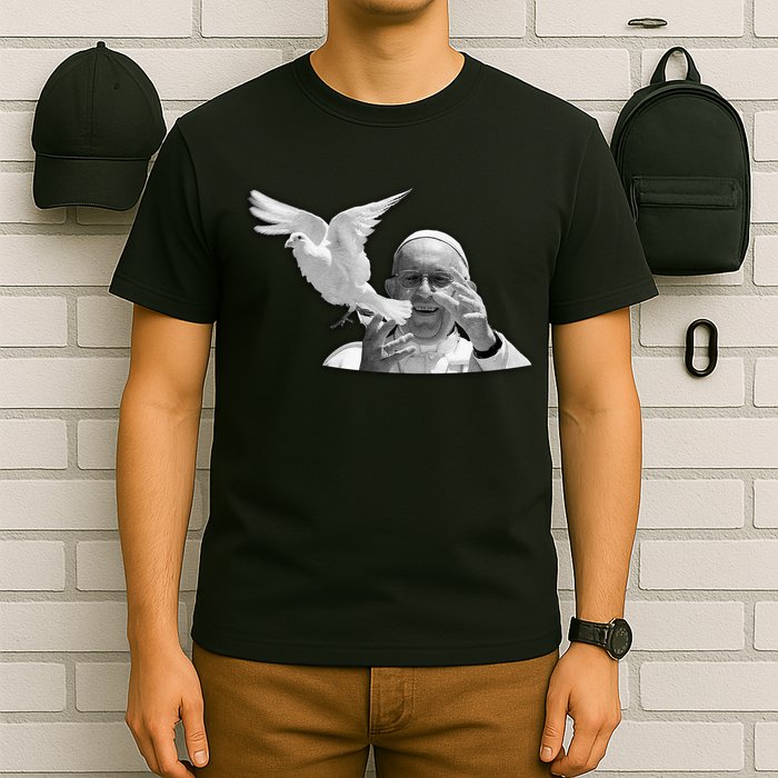 Pope Francis 1936-2025 Memorial Dove T-Shirt