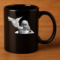 Pope Francis 1936-2025 Memorial Dove 11oz C Handle Ceramic Mug