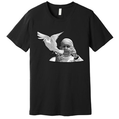 Pope Francis 1936-2025 Memorial Dove Premium T-Shirt