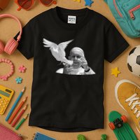 Pope Francis 1936-2025 Memorial Dove Kids T-Shirt