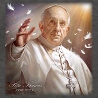 Pope Francis 1936-2025 Memorial Vector Backpack
