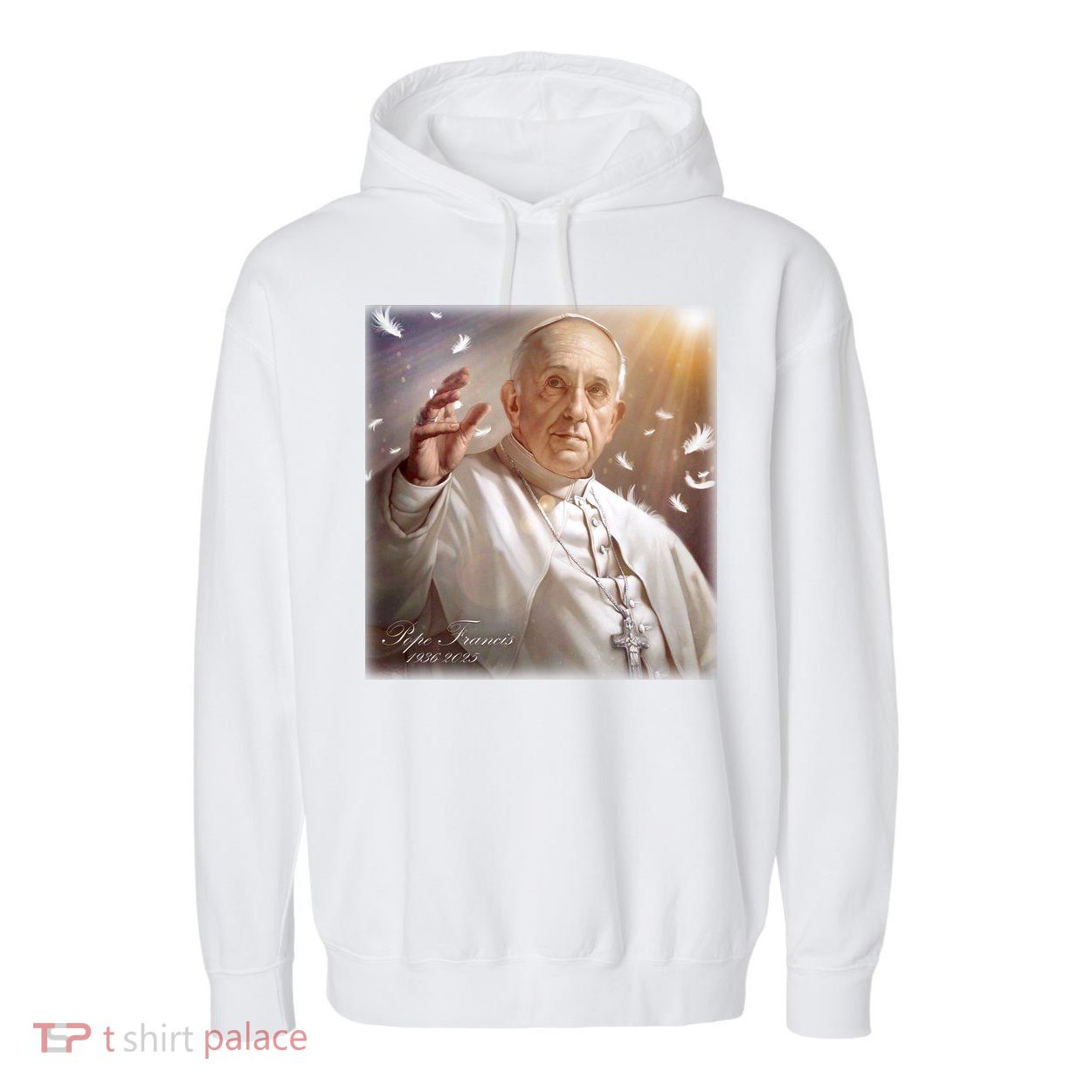 Pope Francis 1936-2025 Memorial Garment-Dyed Fleece Hoodie