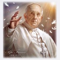 Pope Francis 1936-2025 Memorial Cooling Performance Crew T-Shirt