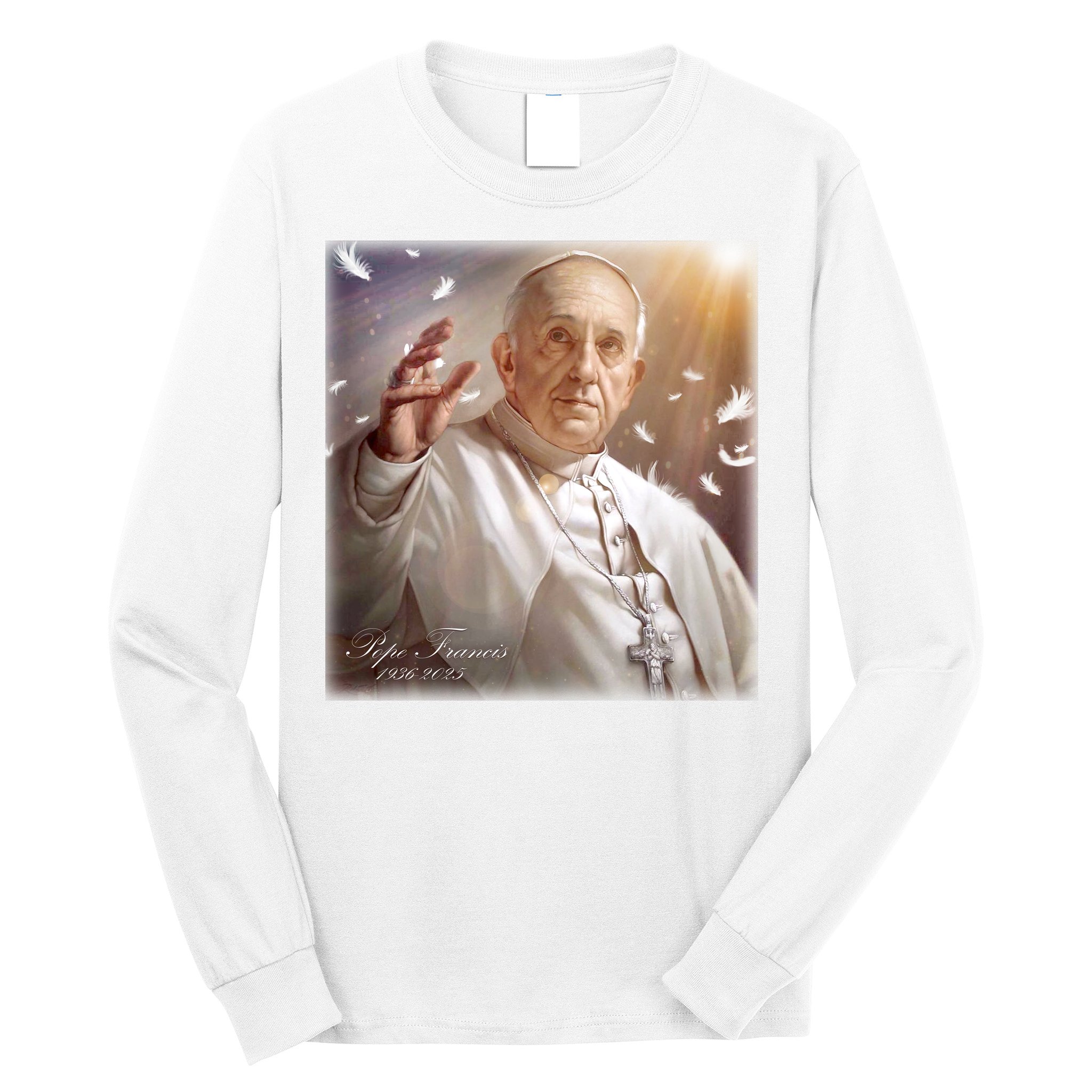 Pope Francis 1936-2025 Memorial Long Sleeve Shirt
