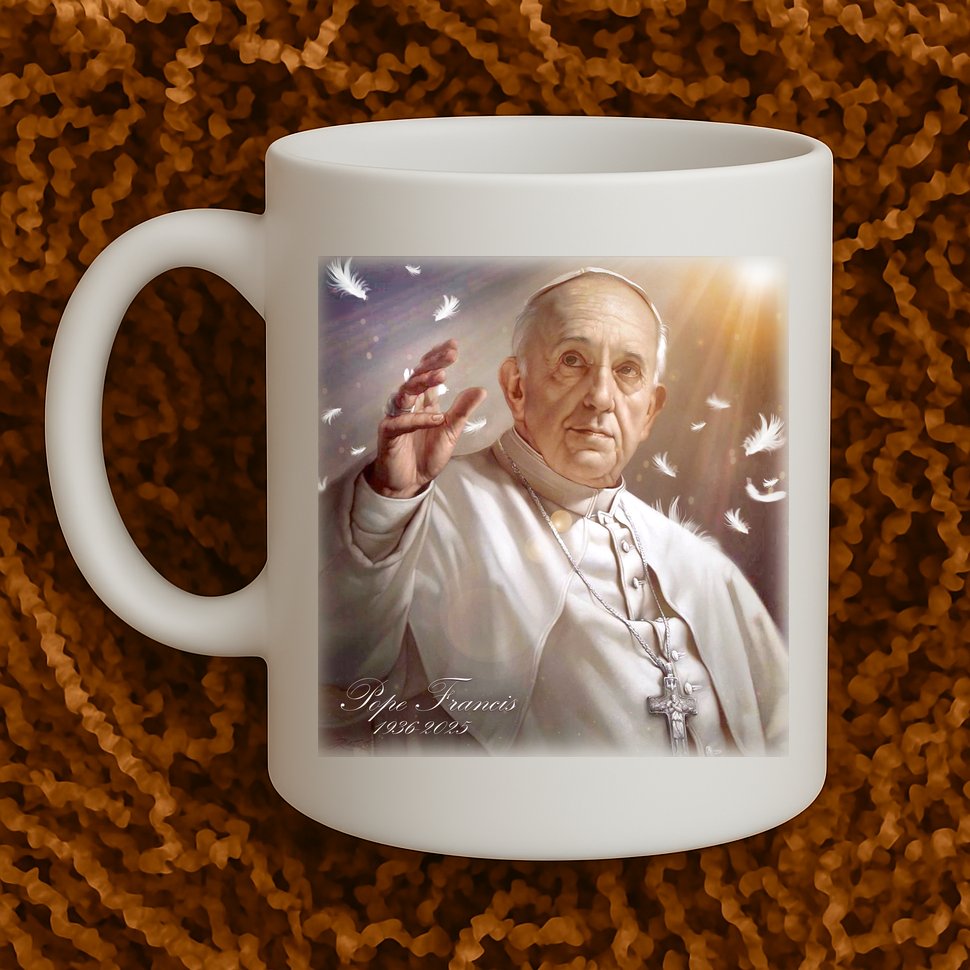 Pope Francis 1936-2025 Memorial Mug