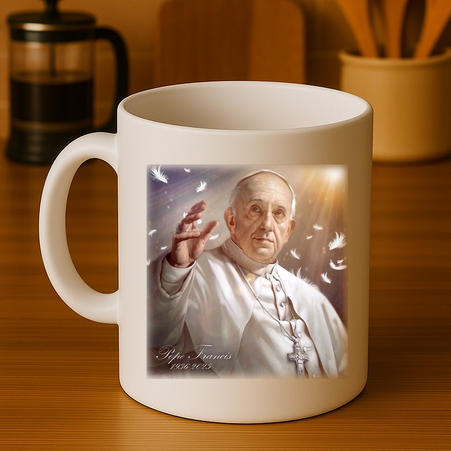 Pope Francis 1936-2025 Memorial Mug