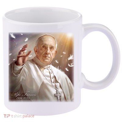 Pope Francis 1936-2025 Memorial 11oz C Handle Ceramic Mug