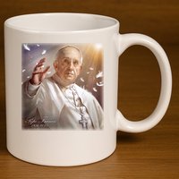 Pope Francis 1936-2025 Memorial 11oz C Handle Ceramic Mug