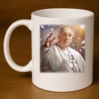 Pope Francis 1936-2025 Memorial 11oz C Handle Ceramic Mug